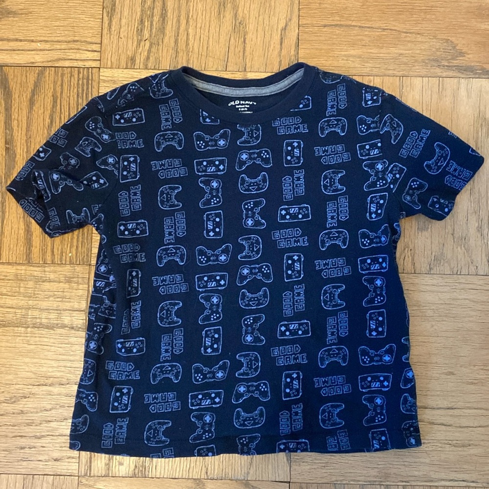Kids- Navy blue- Graphic Gamer T shirt